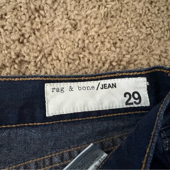 Rag & Bone Dark Blue Jean Distressed Mini Shorts in size 29 - Picture 9 of 11